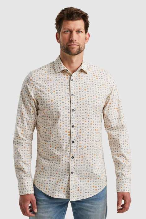 PME legend long sleeve shirt print on poplin